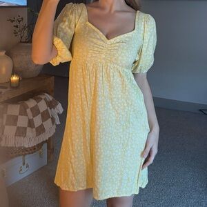 Billabong Sunny Yellow Floral Mini Dress